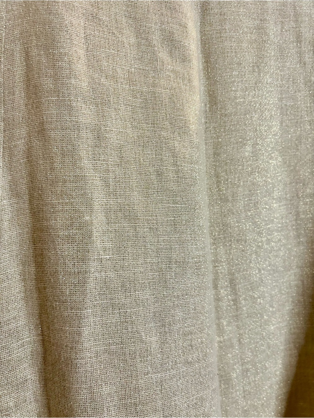 Banana Republic A-Line Gold Shimmer Midi Skirt Warm Neutral Side Zip Lined 2 - Picture 12 of 14